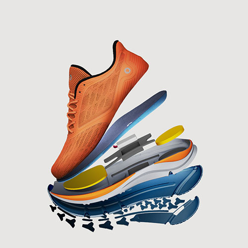 AMAZFIT Men's Light Outdoor Running Shoes Orange